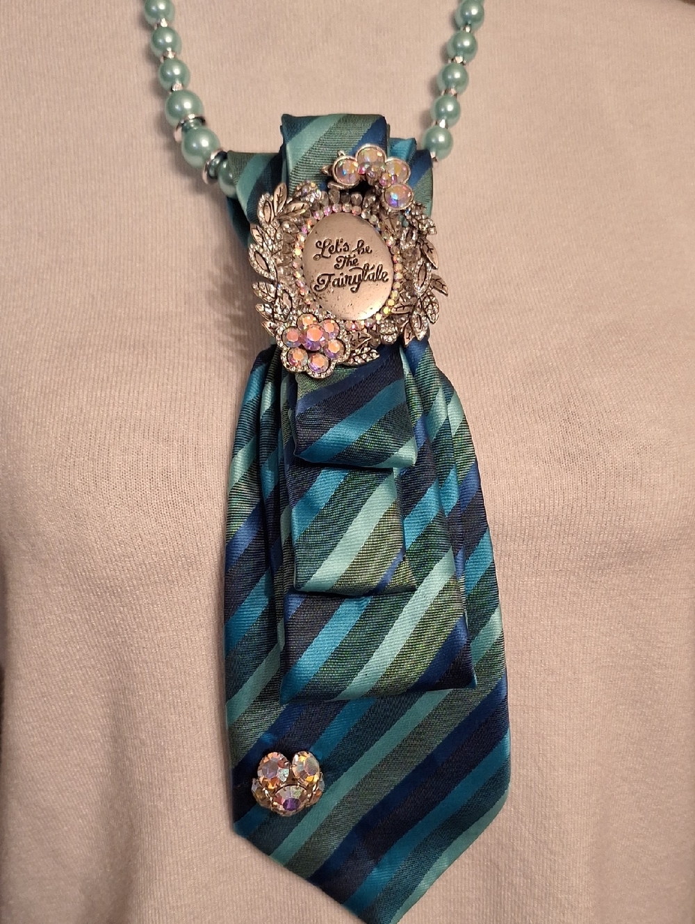 Carolina Bay Upcycle Necktie Necklace